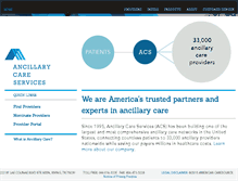 Tablet Screenshot of anci-care.com